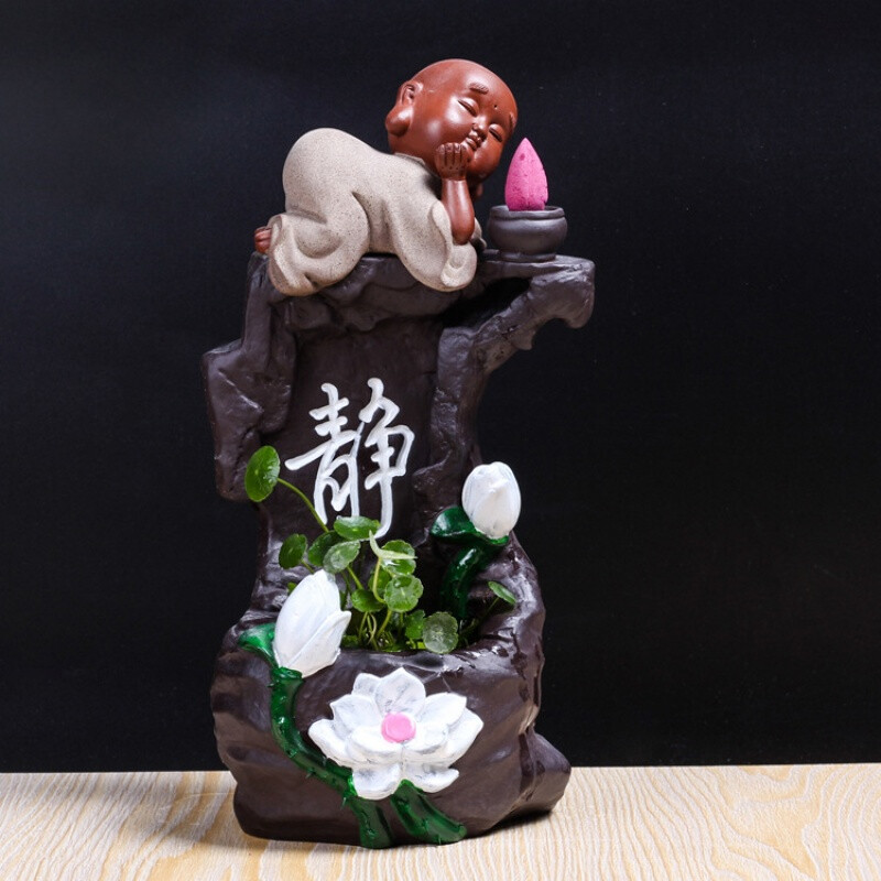 创意与雅致并蓄 瓷都陶瓷倒流香炉与水培植物摆件，商务与礼赠的完美选择